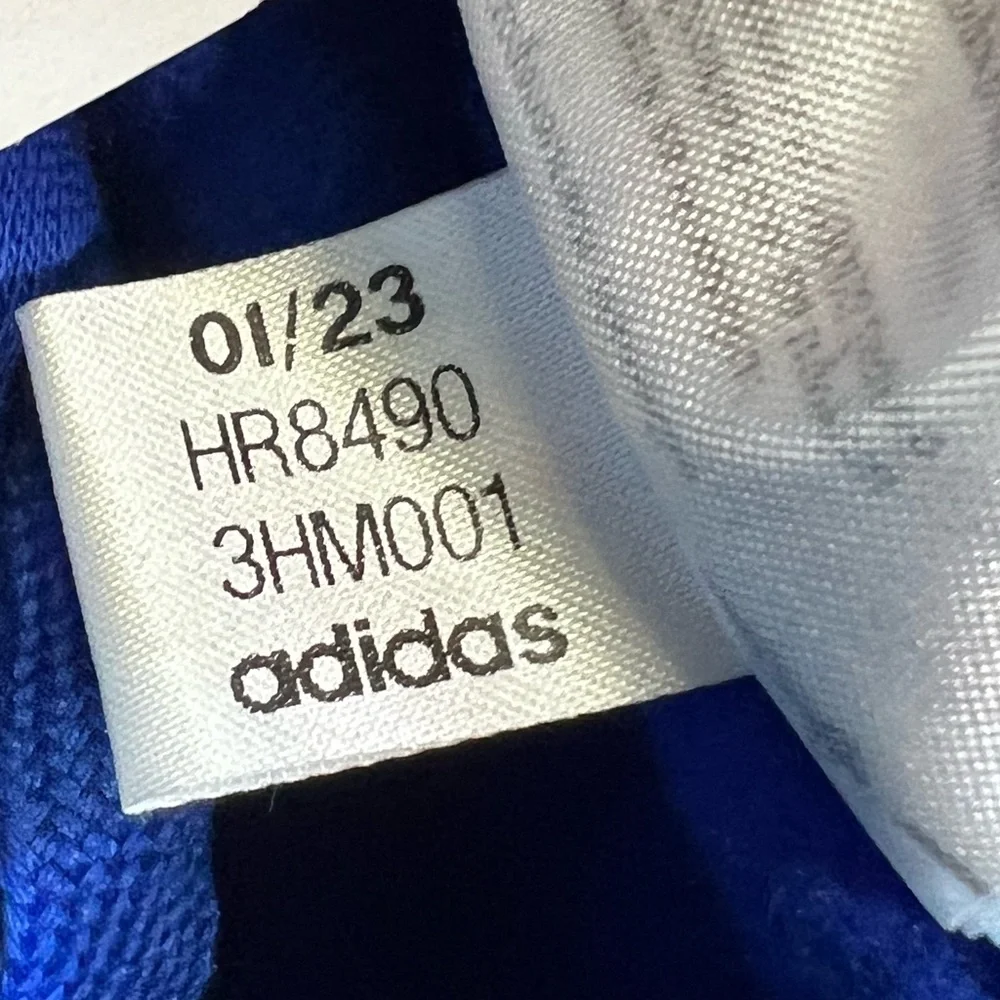 Adidas Fleece Hoodie Royal Blue embroidered Logo‎ Pullover Women’s Size Small